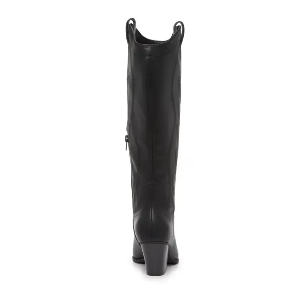 NWT Mix No. 6 Leeah Wide Calf Cowboy Boot black sz 6.5M